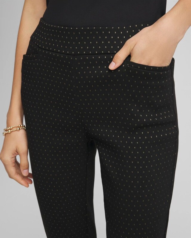 Brigitte Slim Ankle Jacquard Pants - image 4
